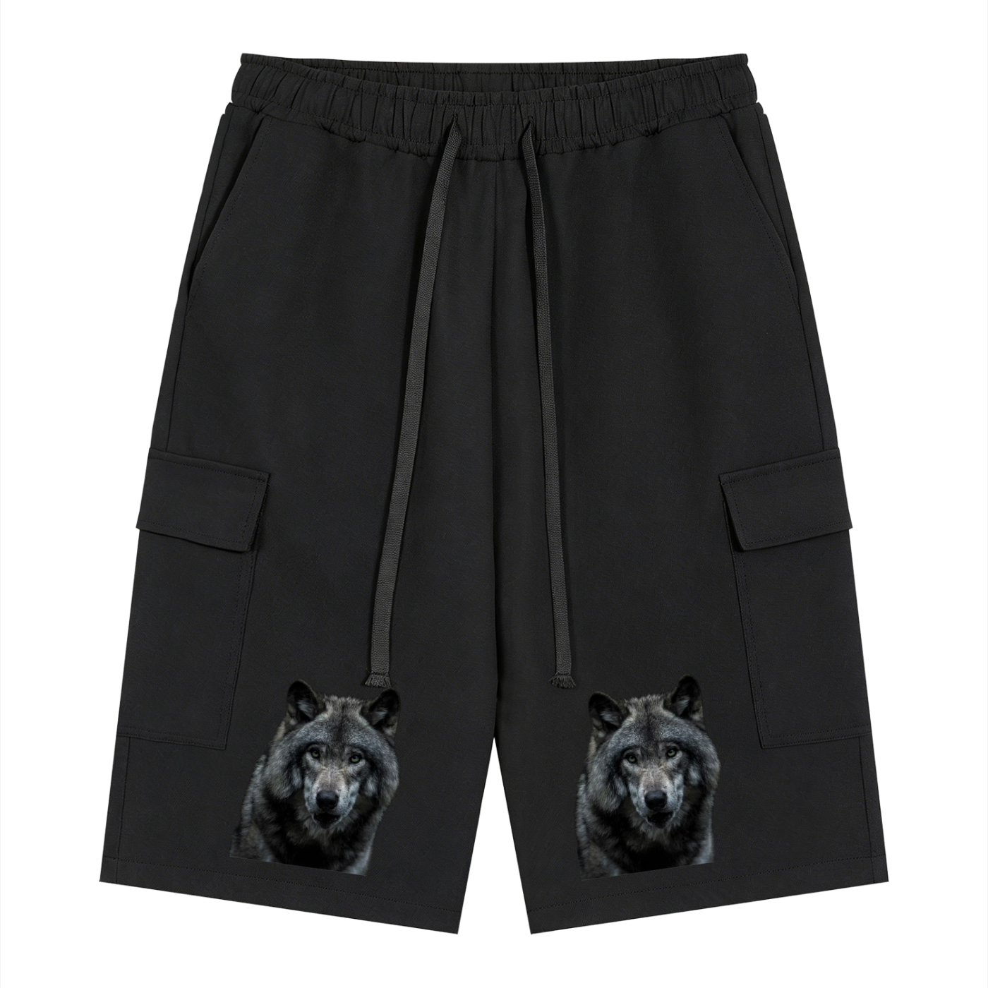 Unisex Drawstring Cargo Shorts