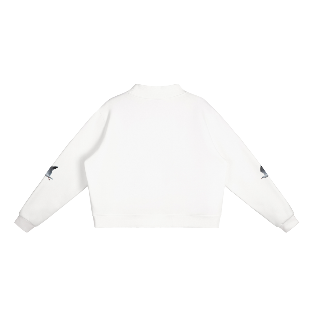 LW 123 Fleece Mock-Neck Crew Sweatshirt
