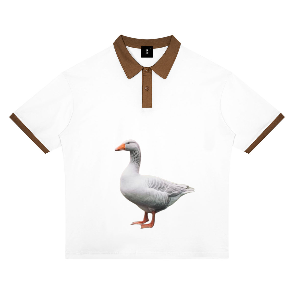 LW 123  Color Block Polo Shirt