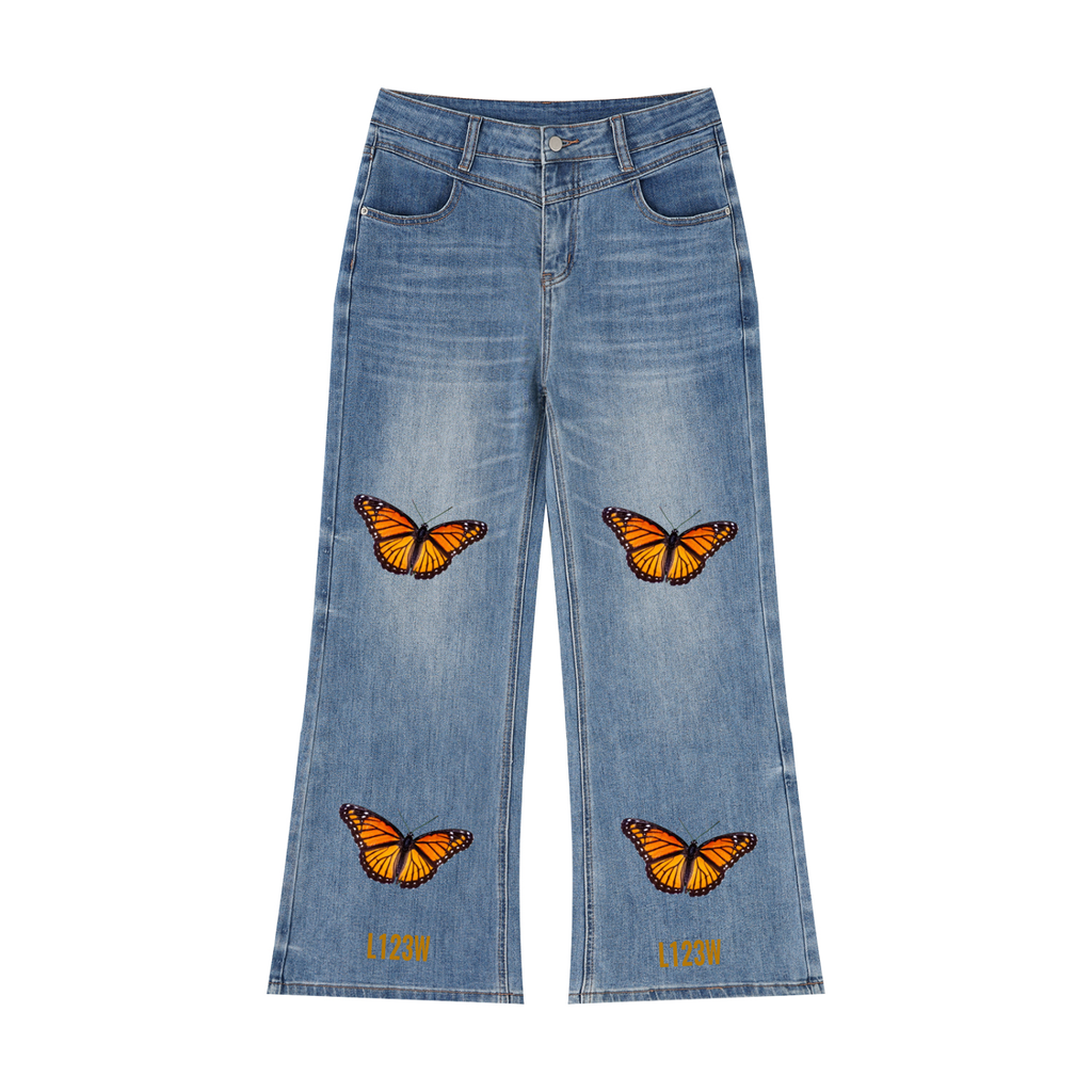 Women’s Vintage Wash Wide Leg Jeans
