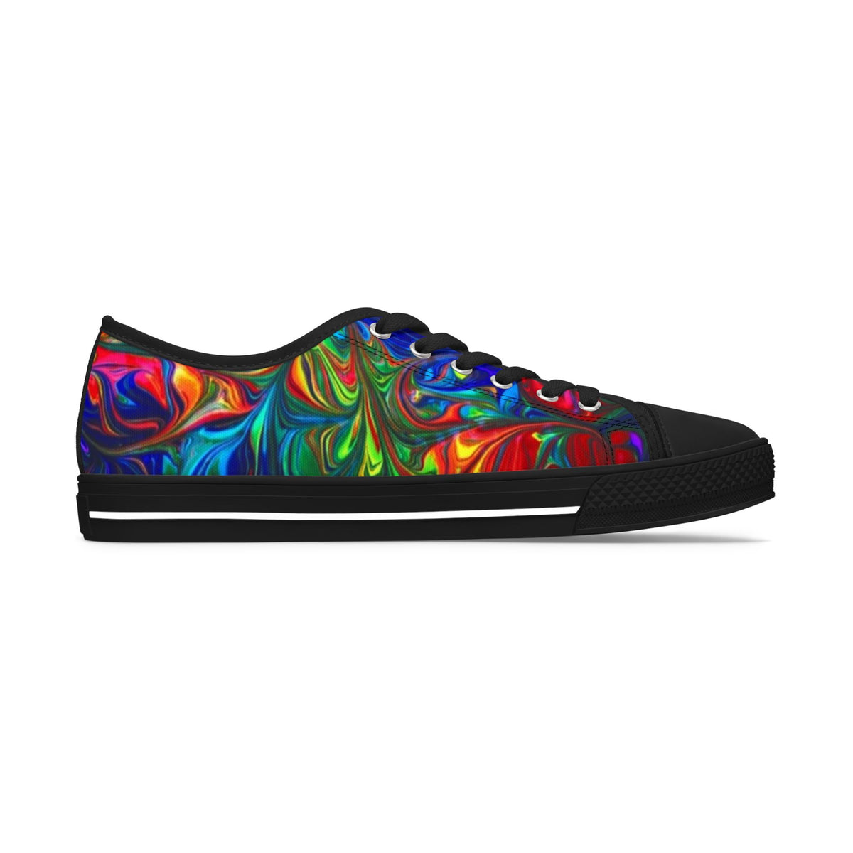 LW 123 Psychedelic Swirl Women's Low Top Sneakers