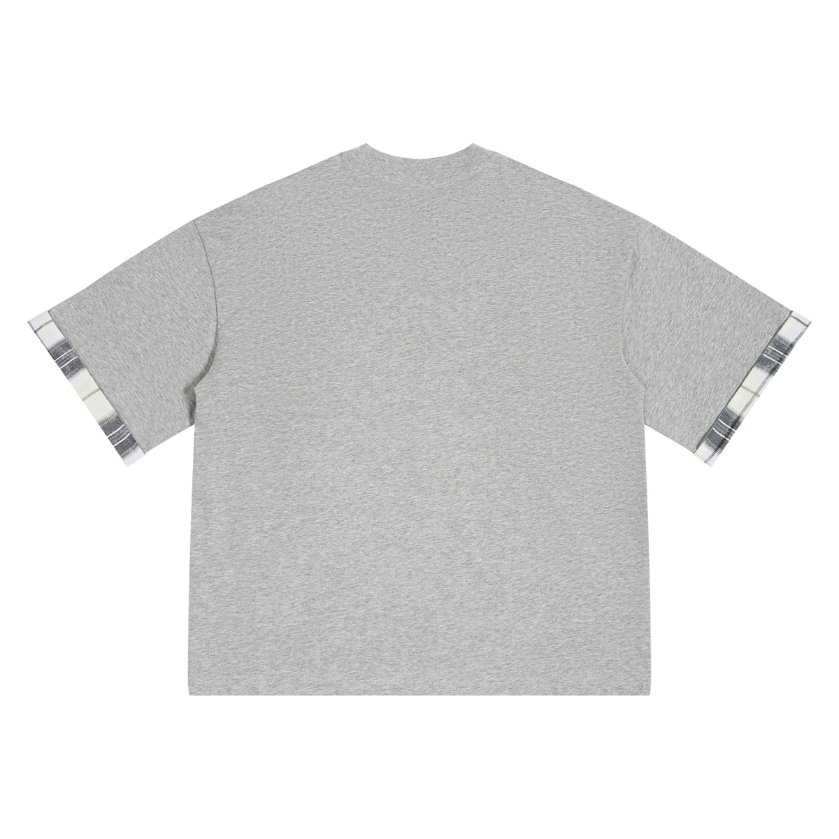 LW 123 Plaid Paneled T-Shirt