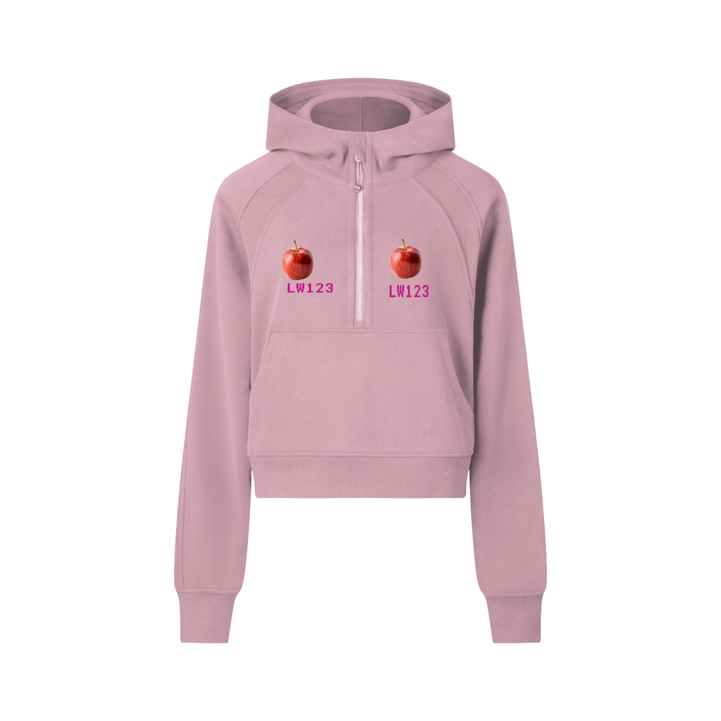 Cropped Half-Zip Hoodie