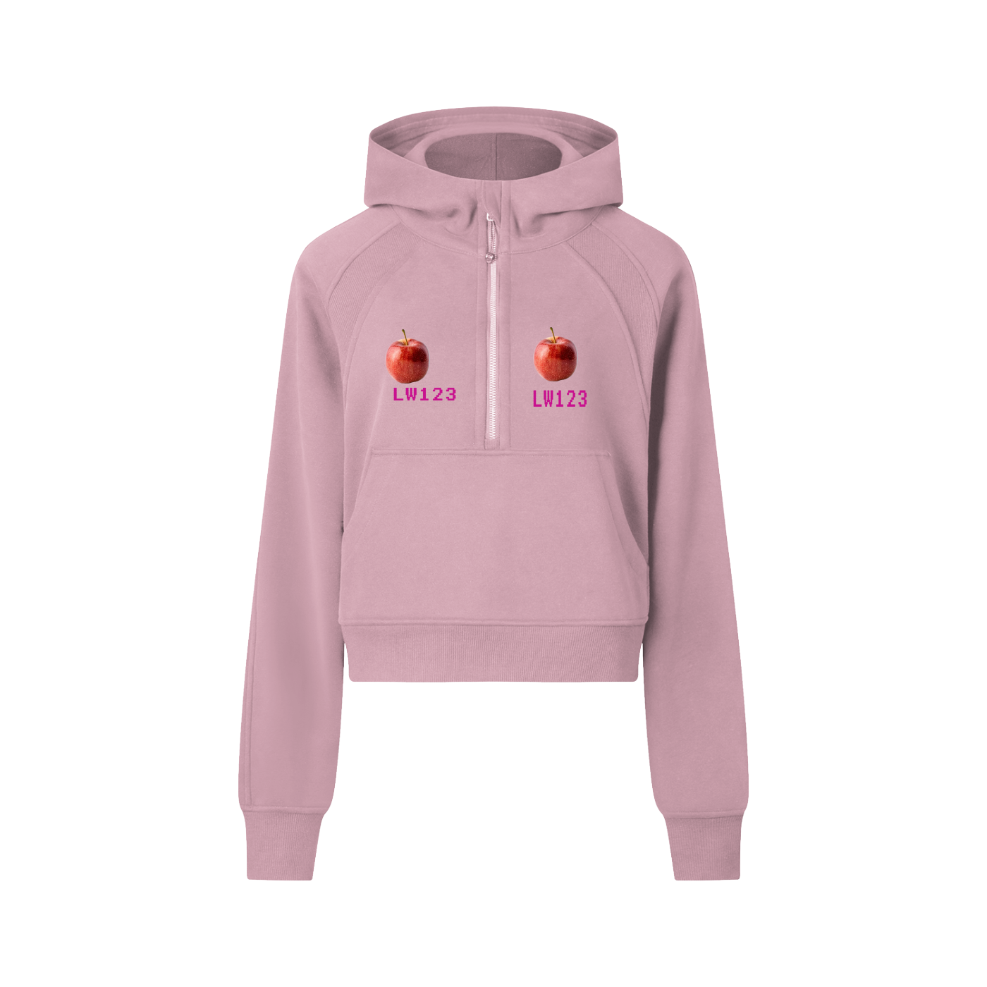 Cropped Half-Zip Hoodie