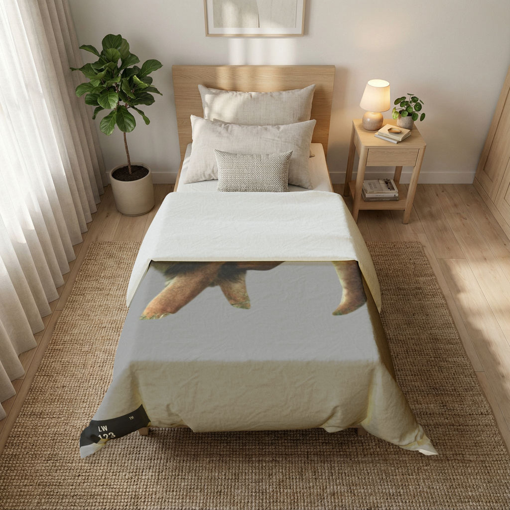 LW 123 Lion  Cotton Duvet Cover — Majestic Wildlife Bedding for Safari & Nature Lovers