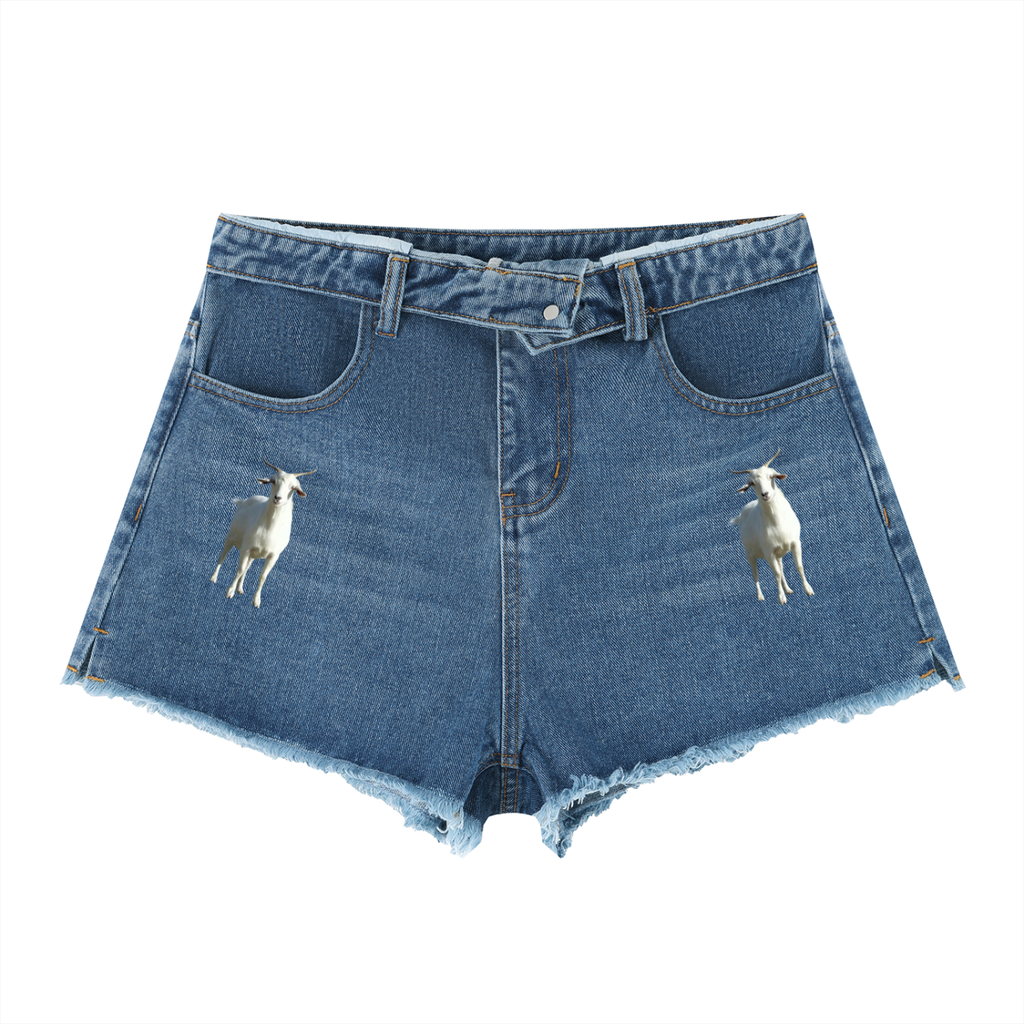 LW 123  High Rise Denim Shorts