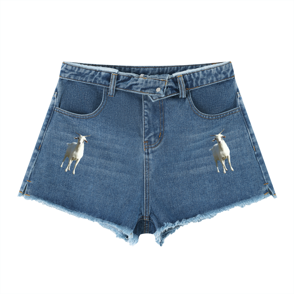 LW 123  High Rise Denim Shorts