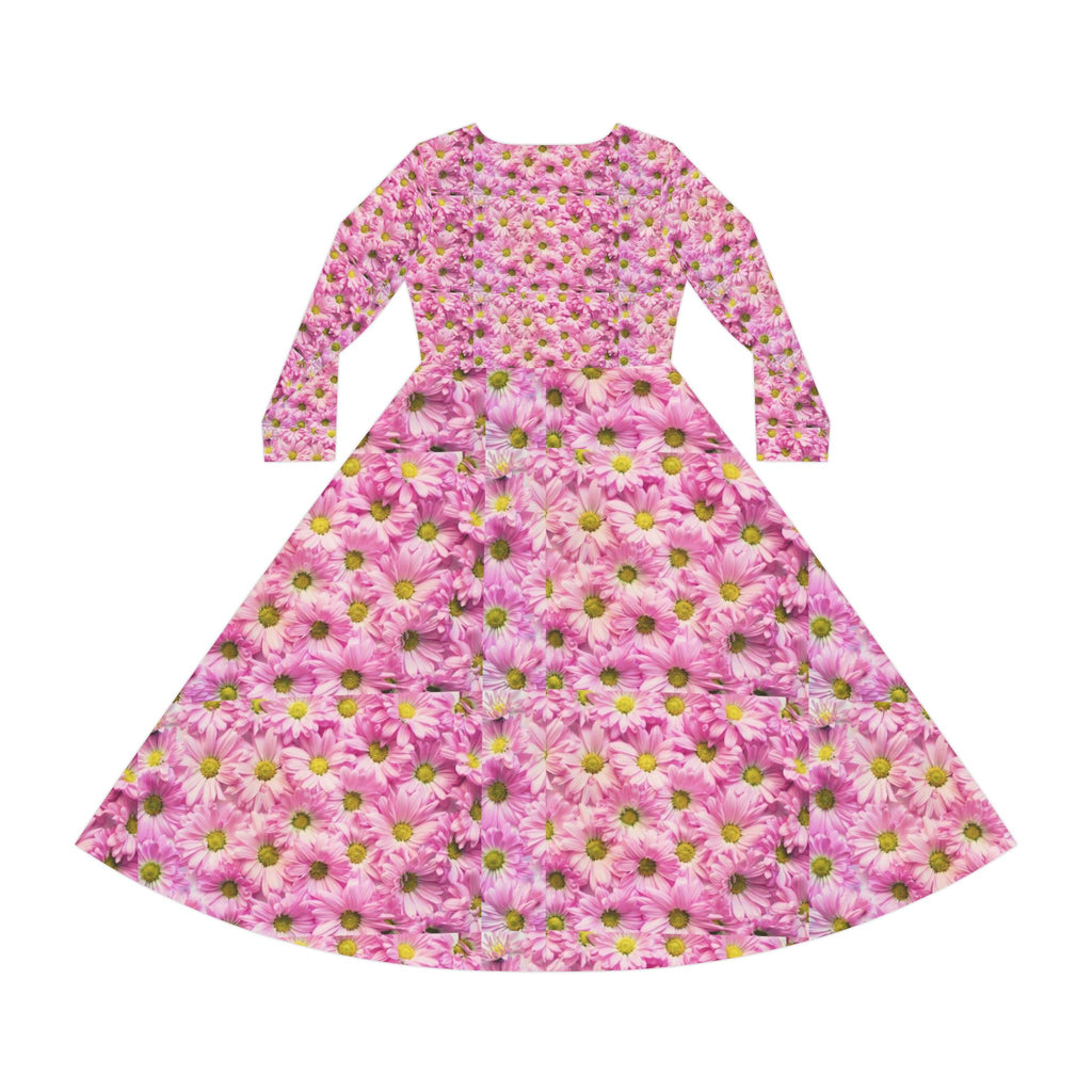 LW 123 Women's Long Sleeve Dance Dress (AOP)