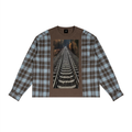 LW 123 Plaid Panel Long Sleeve T-Shirt