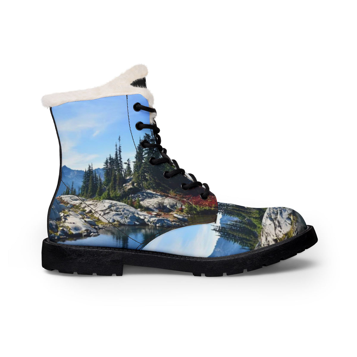 LW 123 Women's Fur-Lined Leather Boots