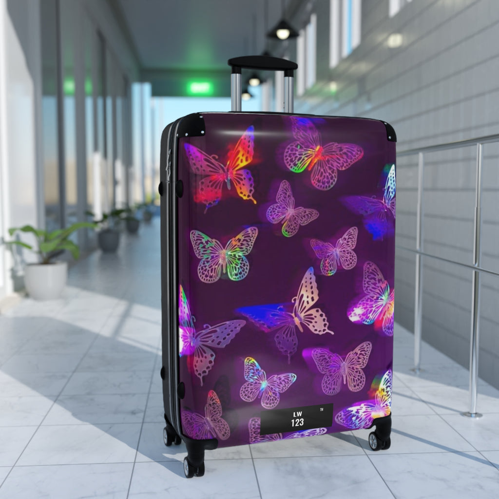 LW 123 Butterfly Glow Suitcase