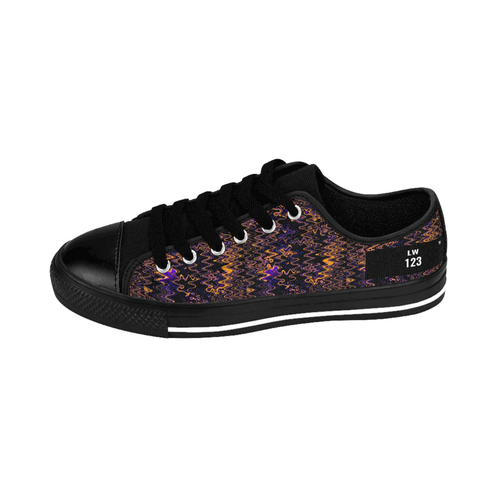 LW 123 Women's Sequined Knit Pattern Sneakers