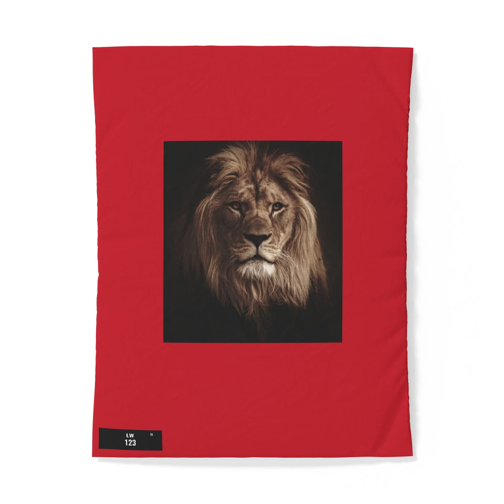 LW 123 Lion Portrait Cotton Duvet Cover
