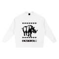 Knitted Round Neck Oversize Sweatshirt