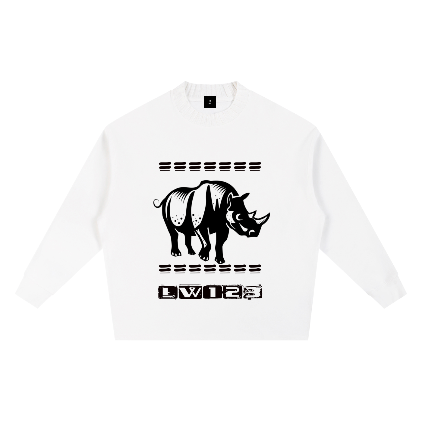 Knitted Round Neck Oversize Sweatshirt