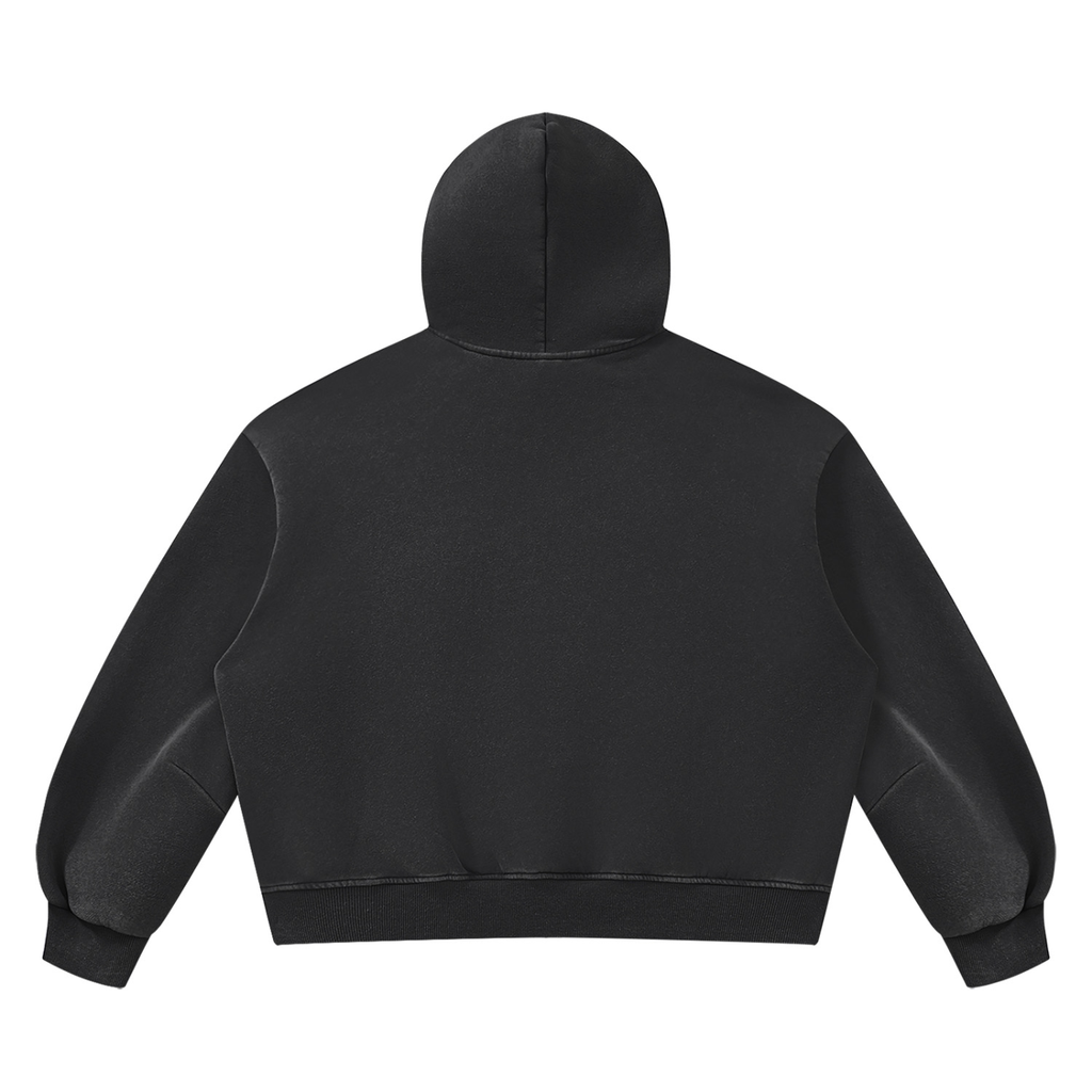 LW 123 Vintage Wash Boxy Fleece Hoodie