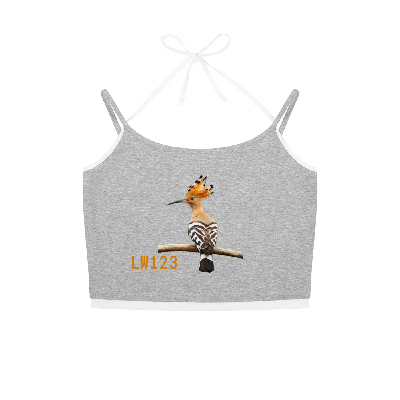 Contrast Binding Halter Tank Top