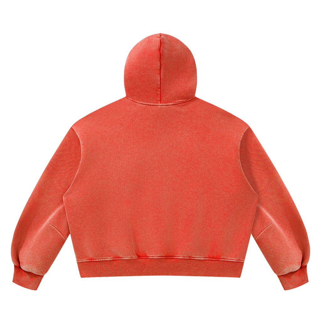 LW 123 Vintage Wash Boxy Fleece Hoodie