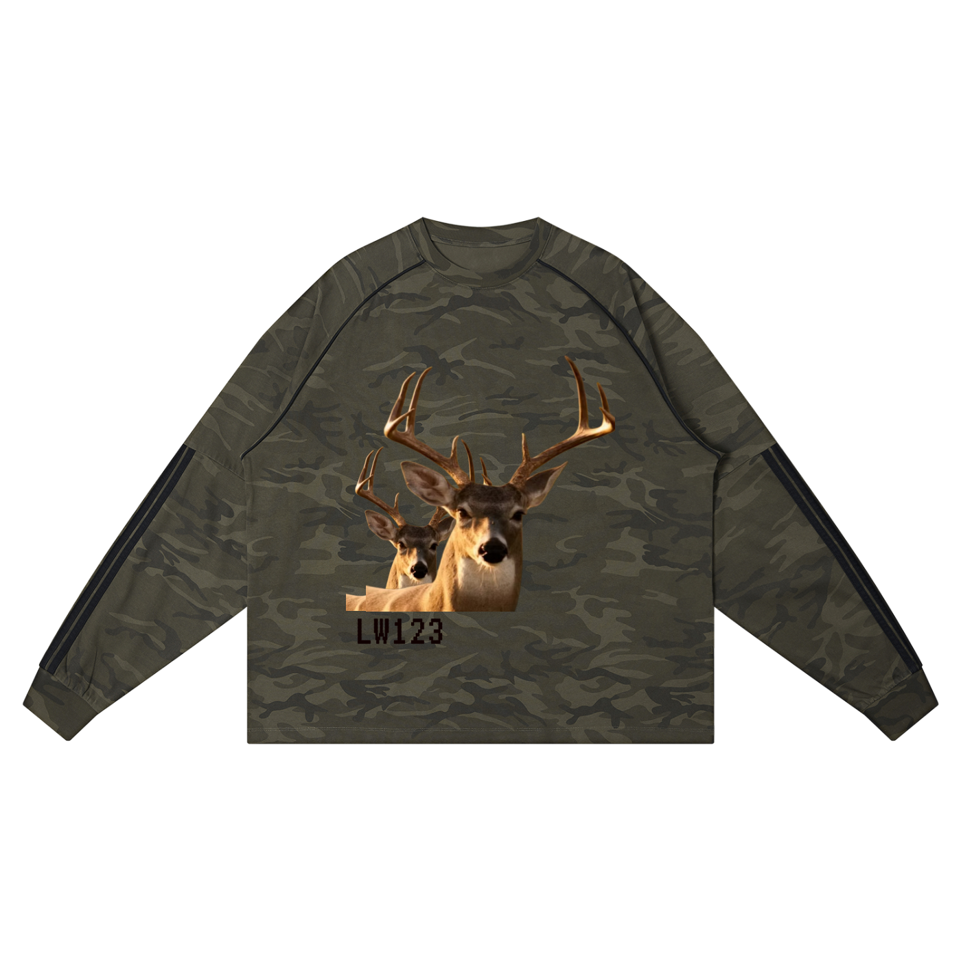 Unisex Camo Loose Long Sleeve T-Shirt