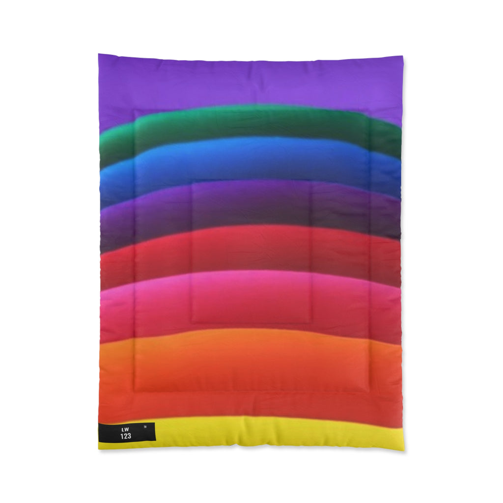 LW 123 Rainbow Striped Comforter