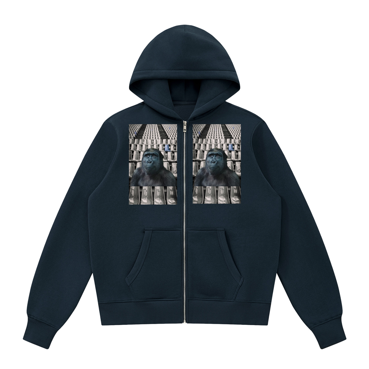 LW 123  Fleece Full Zip Hoodie