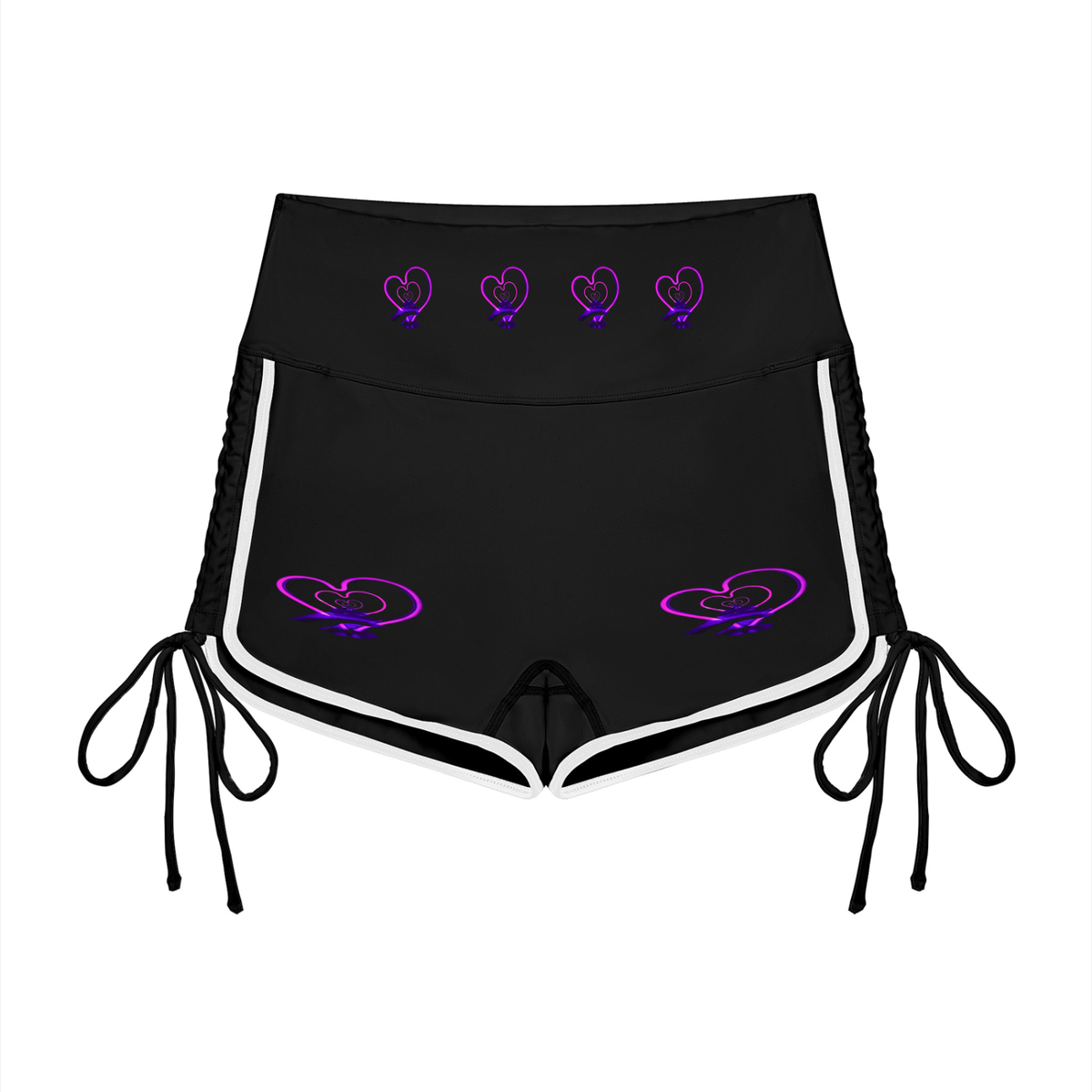 LW 123  High Waisted Yoga Shorts