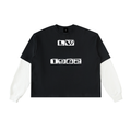 Layered Contrast Sleeve Cotton T-Shirt