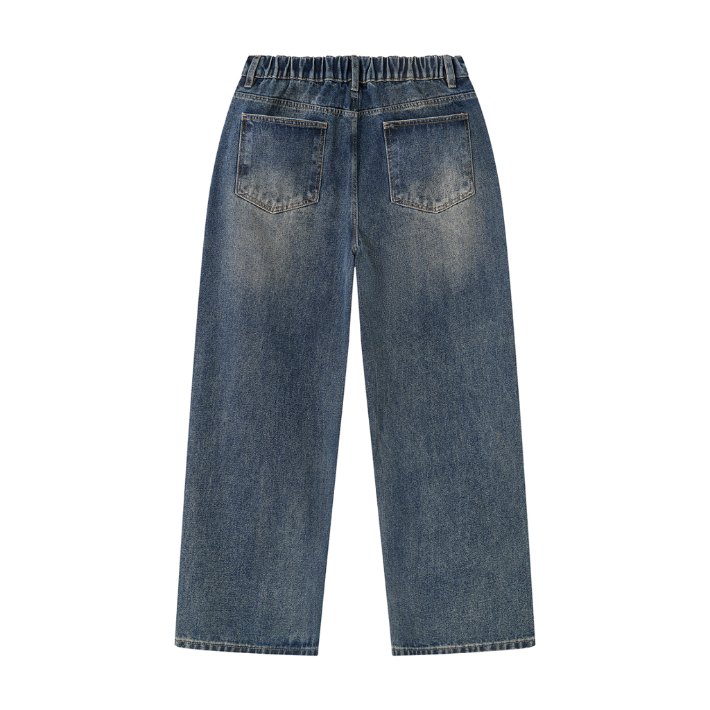 LW 123 Men's Vintage Wash Denim Jeans
