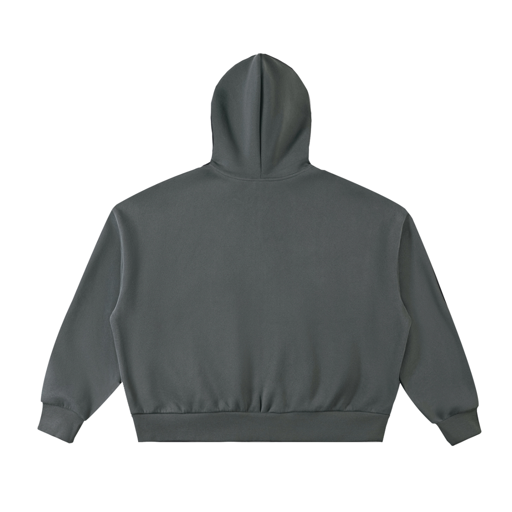LW 123 Fleeced Full-Zip Boxy Hoodie