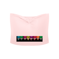 LW 123 Women's Ruched Cropped Tube Top