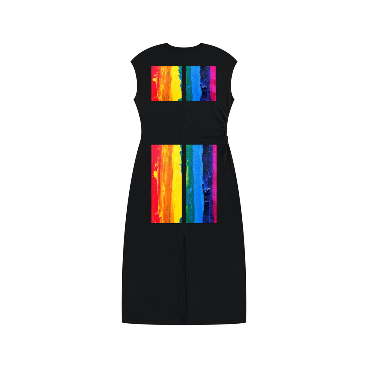 LW 123 Women’s Ruched Sleeveless Dress