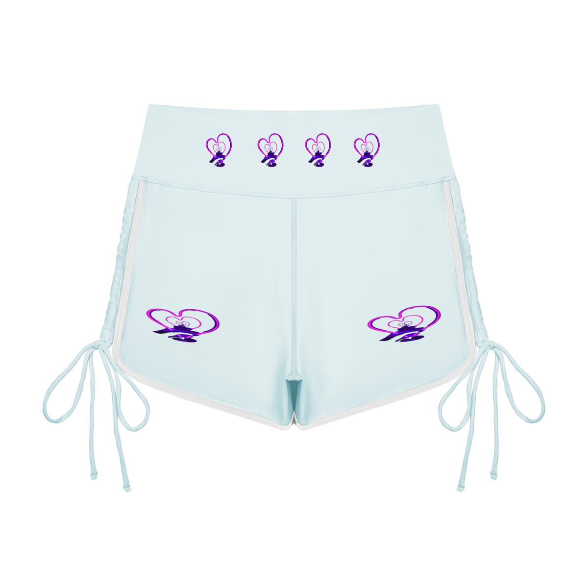 LW 123  High Waisted Yoga Shorts