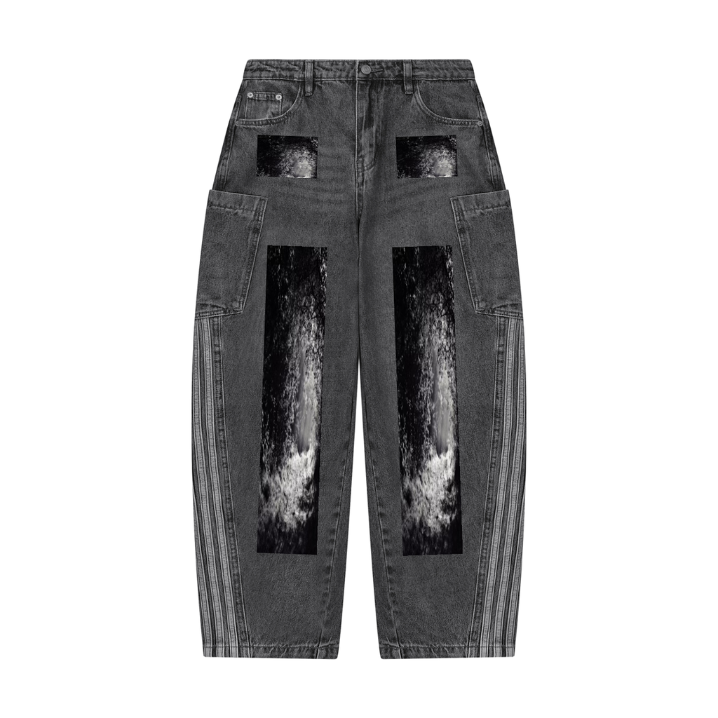 LW 123 Women's Vintage Wash Barrel Leg Jeans