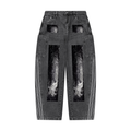 LW 123 Women's Vintage Wash Barrel Leg Jeans