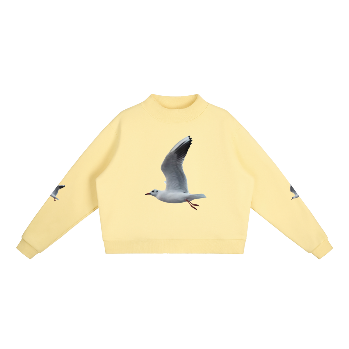 LW 123 Fleece Mock-Neck Crew Sweatshirt