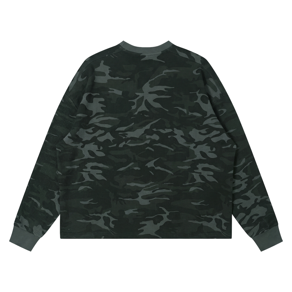 Unisex Waffle Boxy Long Sleeve T-Shirt