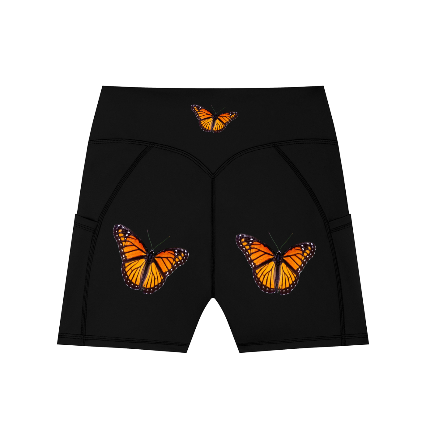 Women's High-Waisted Pocket Biker Shorts