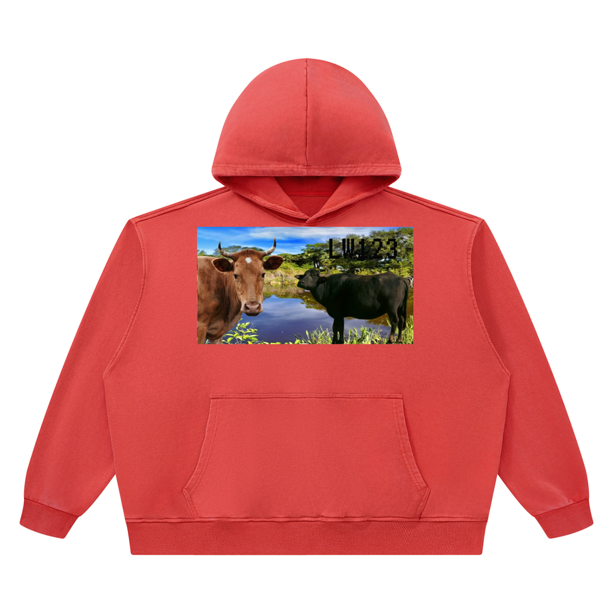 LW 123 Heavyweight Vintage Wash Boxy Hoodie