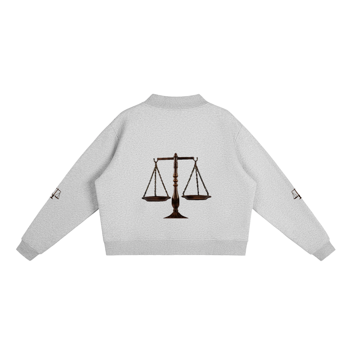 LW 123 Fleece Mock-Neck Crew Sweatshirt