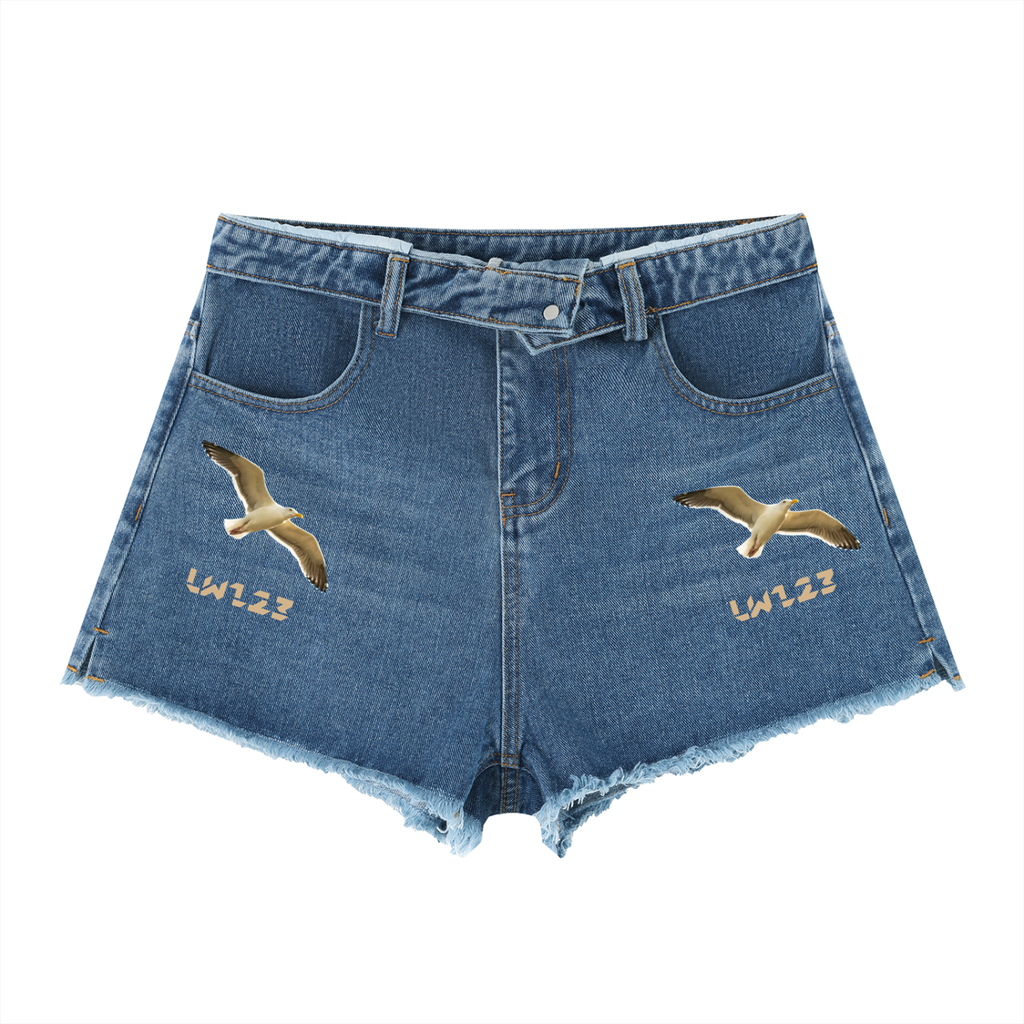 LW 123  High Rise Denim Shorts