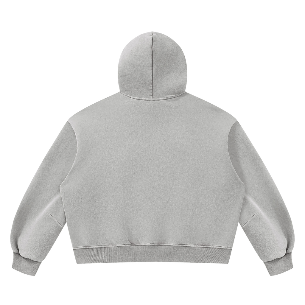 LW 123 Vintage Wash Boxy Fleece Hoodie
