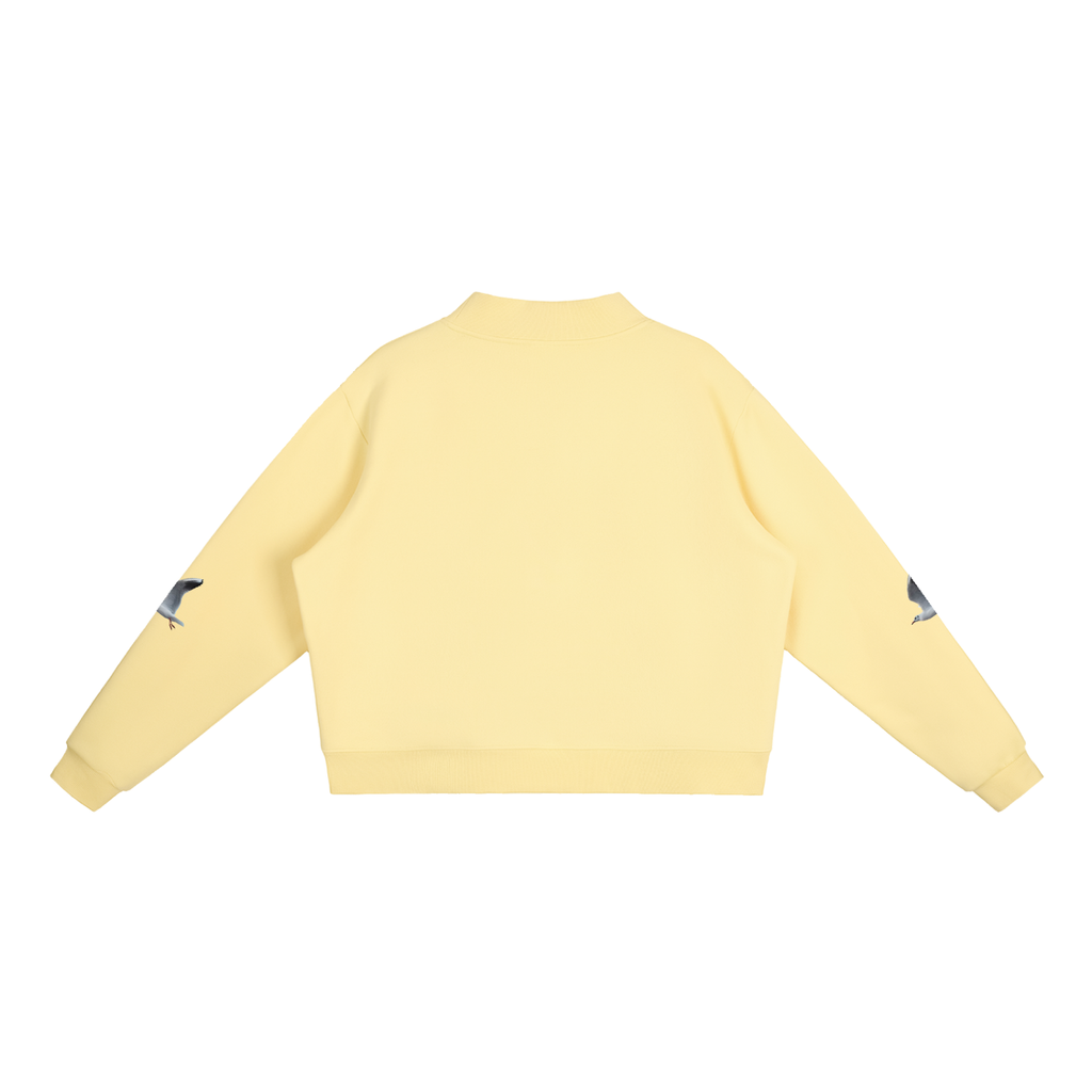 LW 123 Fleece Mock-Neck Crew Sweatshirt