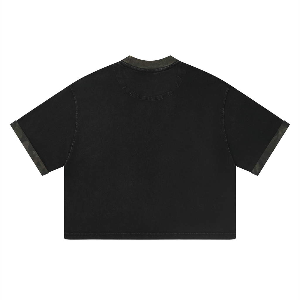LW 123 Mineral Washed Boxy Panel T-Shirt