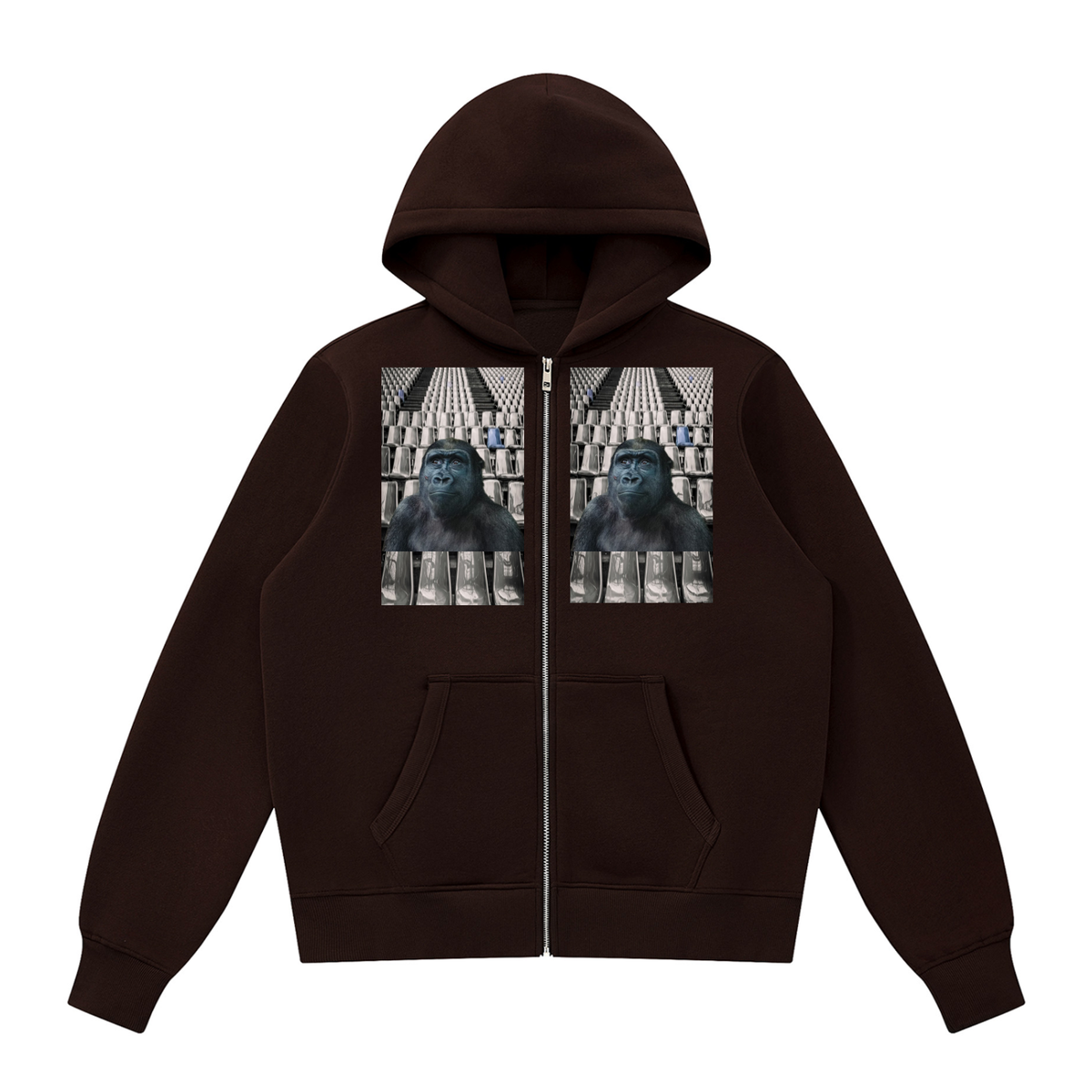 LW 123  Fleece Full Zip Hoodie