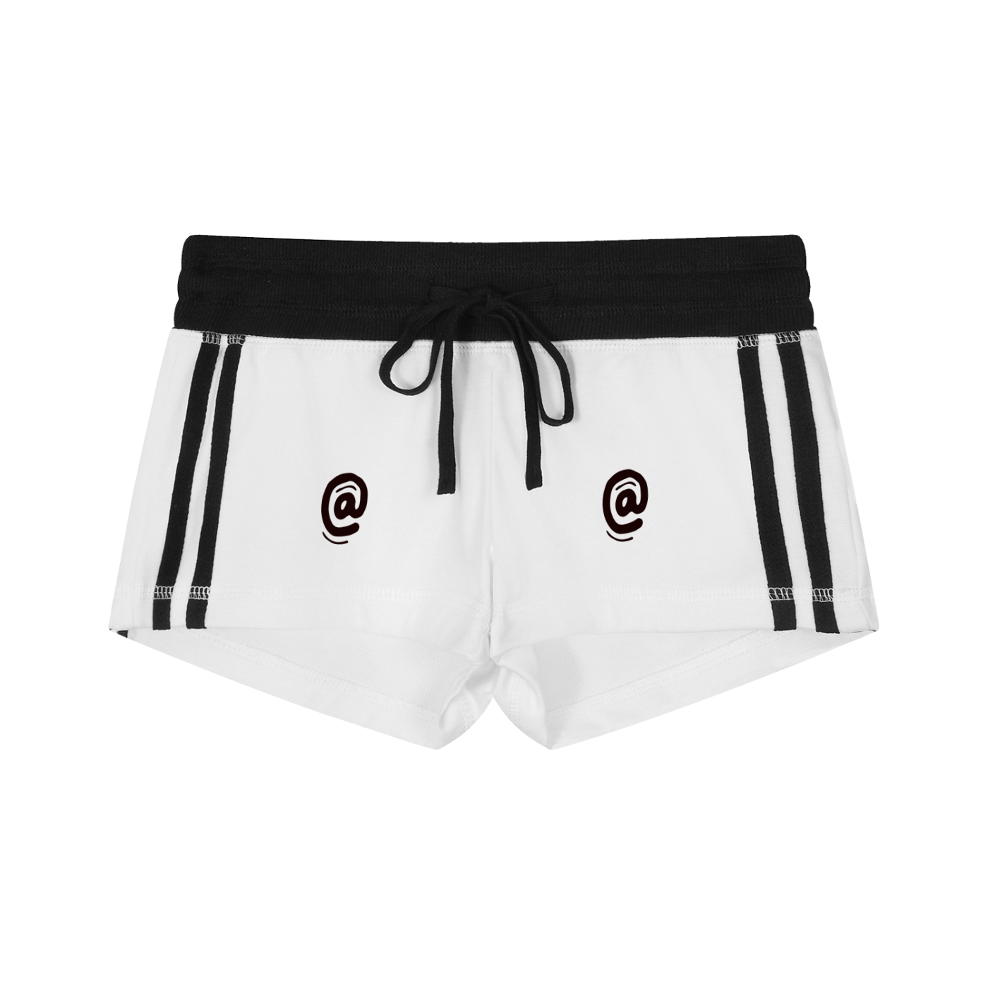 Women's Contrast Stripe Track Shorts