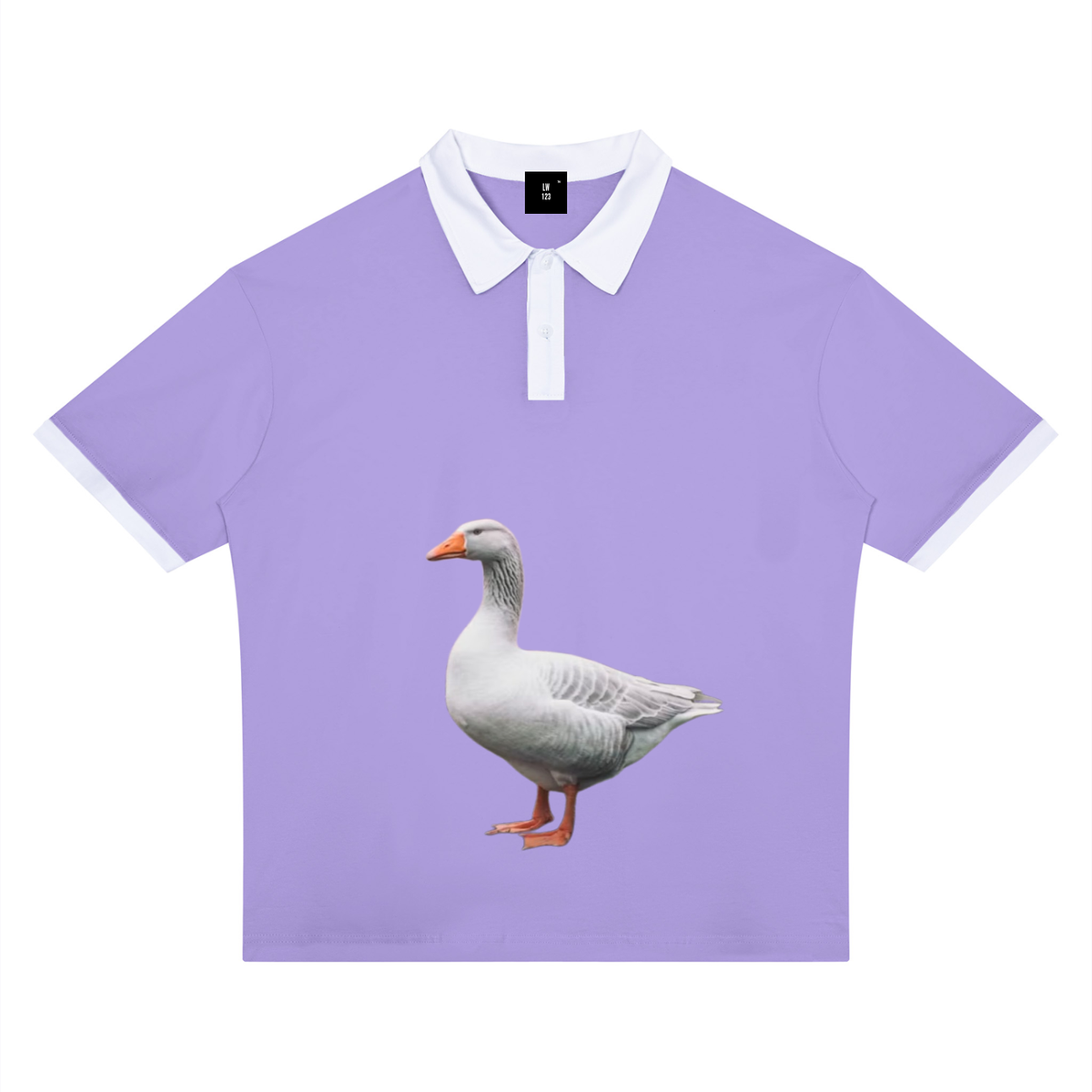 LW 123  Color Block Polo Shirt
