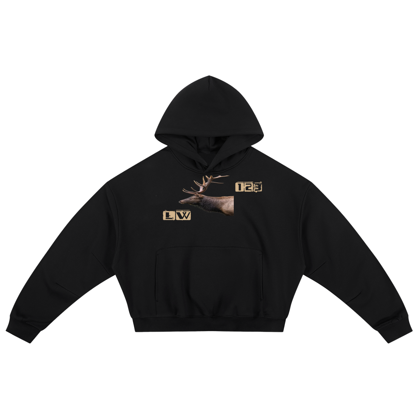 Essential Boxy Darted Sleeve Hoodie