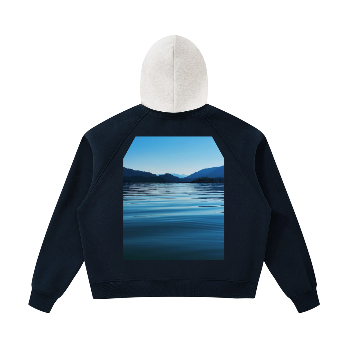LW 123 Fleece Raglan Color Block Hoodie