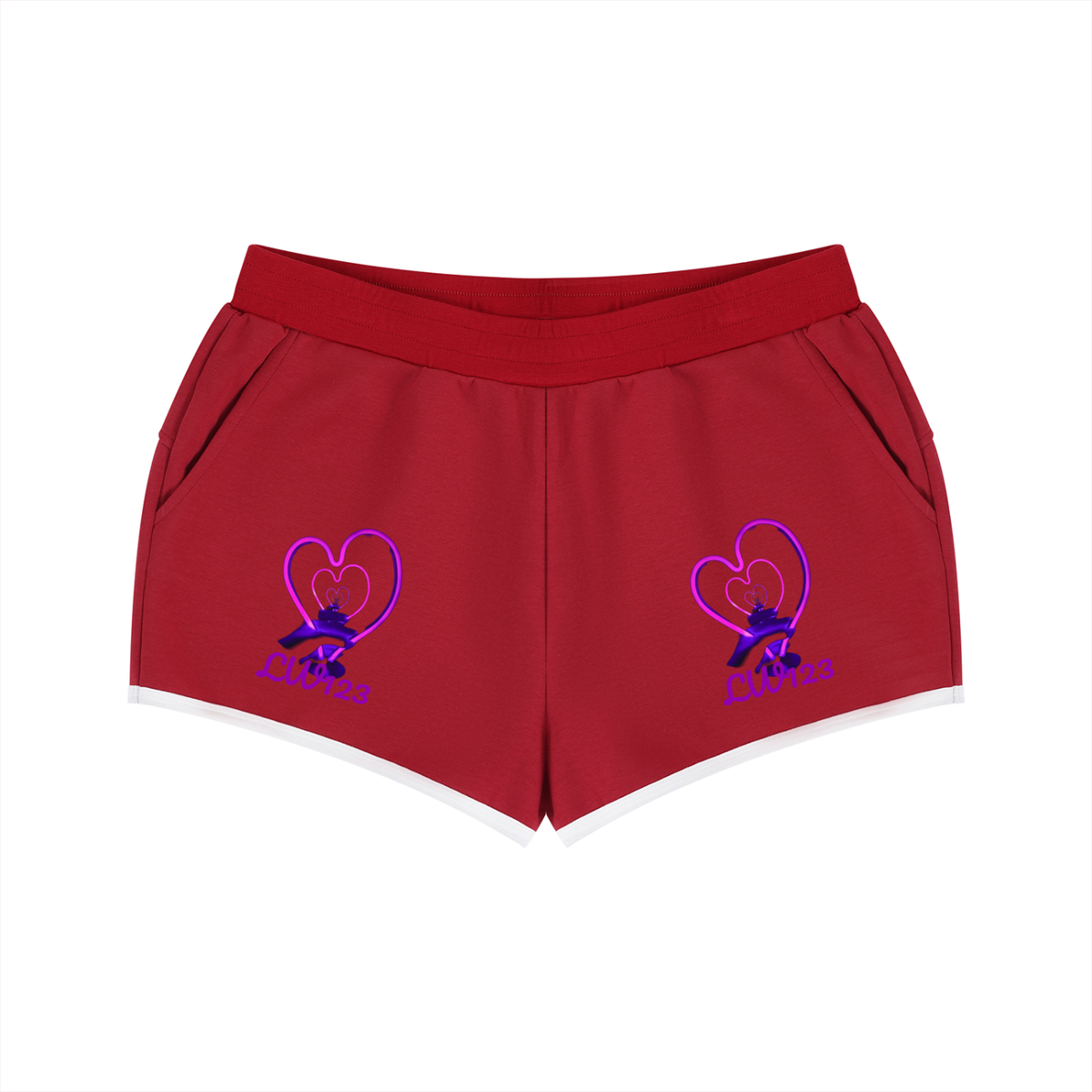 LW 123 Women's Retro Contrast Binding Shorts