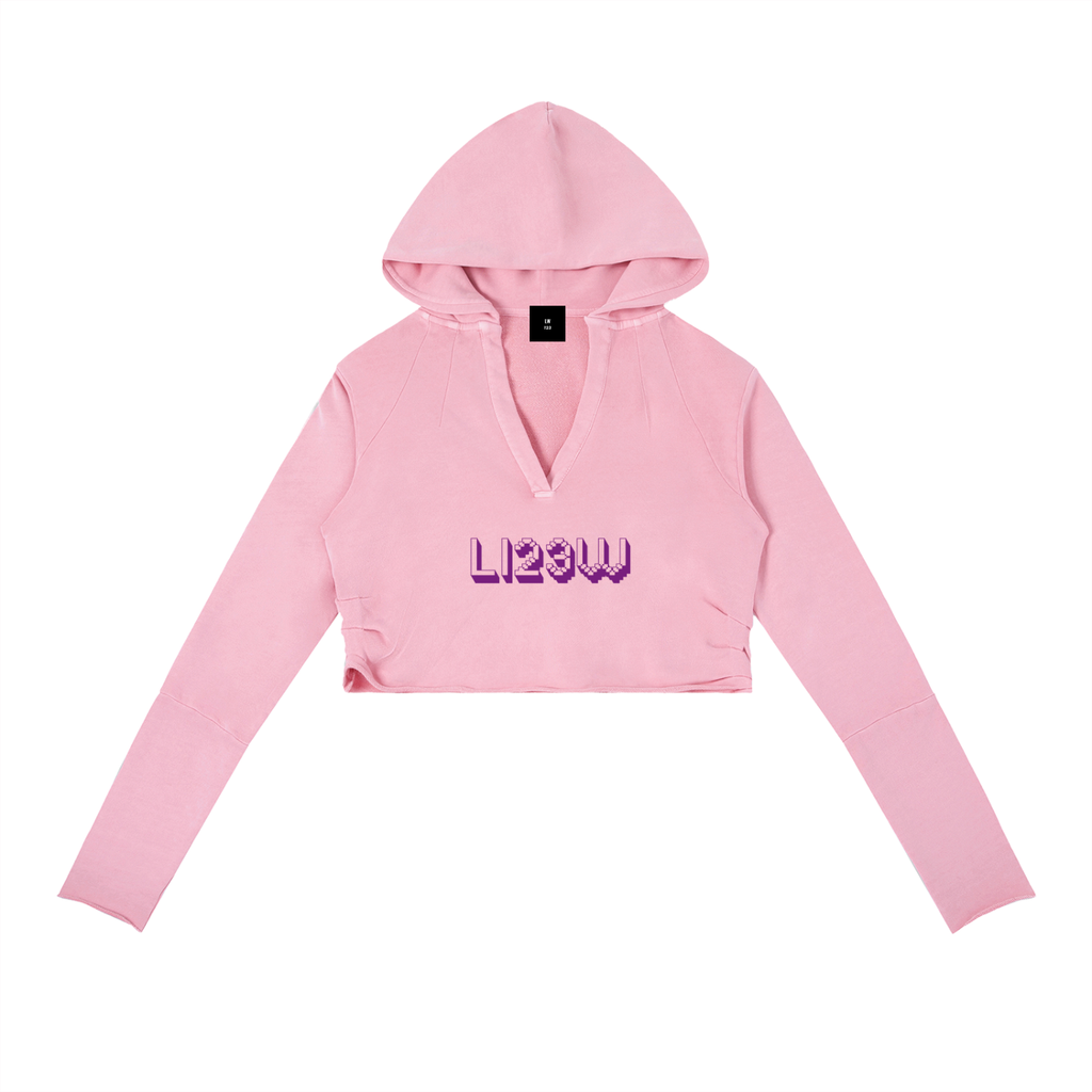 Vintage Washed Raw Edge Hoodie